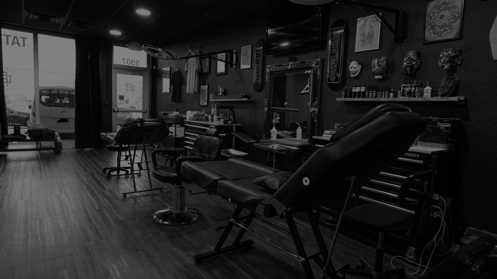 All City Tattoo studio interior in Delray Beach